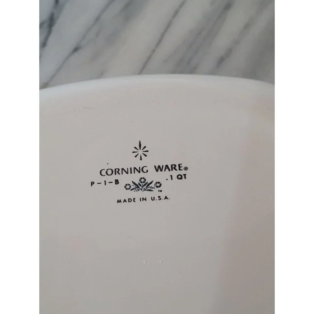 Corning Ware Cornflower‎ Blue 1QT Casserole Baking Dish Vintage 60s No Lid